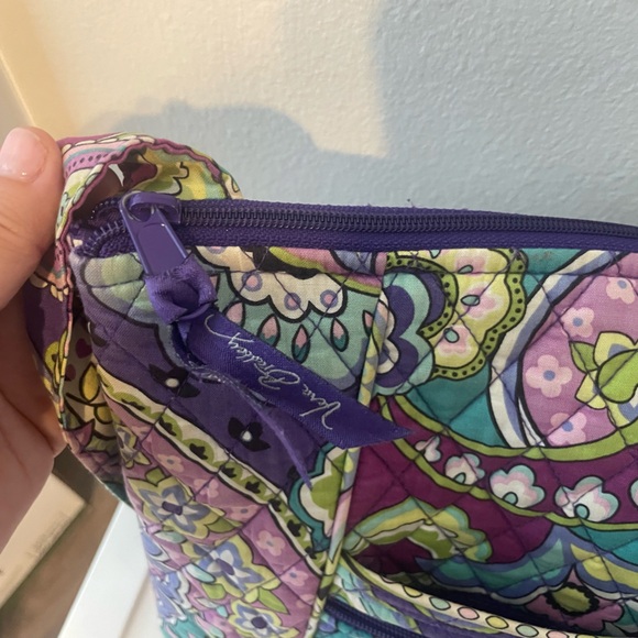 Vera Bradley Heather Purple Green Crossbody Bag - Picture 6 of 14